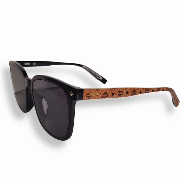 MCM 54mm Black Sunglasses with Brown Logo Case NEW - Picture 3 of 7